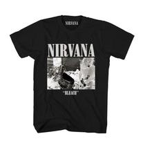 Rock Band Nirvana Print Men's 100%Cotton Shirt Y2k Hiphop Style Graphic Tshirt Unisex O-neck Short Sleeve Streetwear Women Shirt S