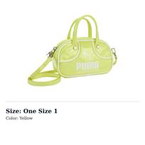PUMA Polyester Bowling Bag, Handbag Womens Yellow 091824-04 One Size 1