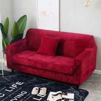 Pliušinis audinys Sofa Cover Storas užvalkalas Sofa Sofos užvalkalai Tampus Elastingas Pigūs Sofos užvalkalai Rankšluostis Apvyniojimas Uždengimas 1 Seat