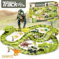 Circuit Voiture Dinosaures THOTCOC - Statybos žaislas vaikams nuo 3 metų - 269 dalys