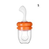 Baby Fruit Feeder Auxiliary Fresh Food Feeder Silicone Happy Bite Bag Infant Feeding Teething Toy S s