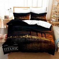 Titanic Bedding Set Single Double Size For Boys Girls Gift Comforter Home Textile Lover Jack And Rose Romantic Duvet Cover 70x133cm 3pcs