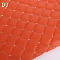 100X158Cm Pvc Faux Leather Fabric Synthetic for Sewing Bag Shoes Sofa Car Sponge Quilted Embroidered Car Interior Material Trims 100X158cm