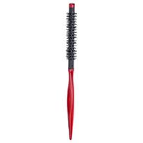 Mažas apvalus plaukų šepetys džiovinimui fenu su minkštais nailono šereliais Mini ritinėlis formavimo šepetys sausiems, banguotiems plaukams 4 stiliai No 4 black