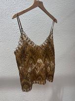 2026 Spring/Summer Retro-Style Embroidered Beaded Camisole Top Large