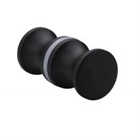 Aluminum Alloy Bathroom Glass Door Handle Round Sliding Door Pulls Gate Handle Bathroom Hardware Easy Installation