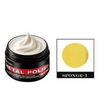 All-Metal Polishing Paste - Quick And Effective, Restores The Shine of Metal And Chrome, Comes with a Sponge for Polishing Stain yellow