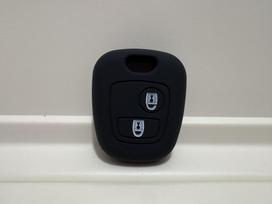 2 Buttons Silicone Case For Peugeot 107 206 307 207 408 For Citroen C2 C3 C4 Berlingo Xsara Picasso For Toyota Aygo Straight Key
