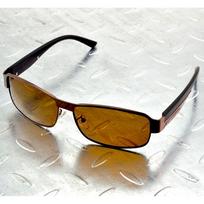 Alloy Rectangle Brown Polarized Sunglasses Uv400 Uv100% Mens Shield Sports Brown Lenses Sun Glasses Outdoor Driving Fish BROWN kava