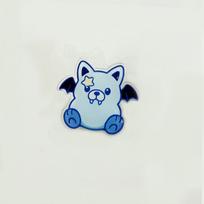 ENHYPEN Cute Bat Monster Acrylic File Folder Clip Set, Kawaii Vampire Cat Paper Clips, Kpop Fans Decorative Document Organizer Stationery JUNGWON