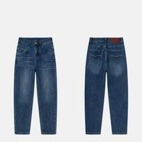 Women's High Waist Ankle Straight Leg Jeans Slim Fit Vintage Washed Medium Stretch Cropped Denim Pants Spring Daily Casual Trousers S