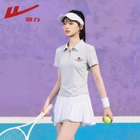 Warrior Women's Pleated Half-Zip Polo Top L
