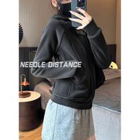 Women's Hooded Neck Long Sleeve Zip Up Hoodie Slim Fit Minimalist Jacket Winter Color Block Casual Sweatshirt S