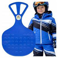SLIDE for snow APPLE for sliding SLED XXL 58 cm solid BLUE