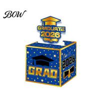 Graduation Money Box 2026 for Cash Gift Pull, Class of Party Celebration Accessory Holder Box, Funny Congrats Grad Gifts High School College