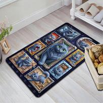Feline Frames Fantasy Pattern Rug Floor Mat for Living Room or Bedroom Soft and Comfortable Carpet a Gift for Birthday and Holiday. 40x60cm( 15x23in )