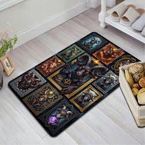 Goat Portraits Mystical Variations Pattern Rug Floor Mat for Living Room or Bedroom Soft and Comfortable Carpet a Gift for Birthday and Holiday. 40x60cm( 15x23in )