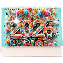 2026 Calendar Diamond Painting Paper Desk Calendar W/ Irregular Shaped Diamonds for Living Room Bedroom Office Desk Gift Giving