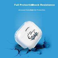AirPods 4 Case [Surfer Dog], Apple Earphone Protective Case, Wireless Bluetooth Earphone Case, Shockproof Creative Anti-Slip Shell Storage Box