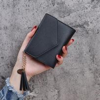 Women's Women's Tassel Pendant Pattern Card Holder Purse One Size