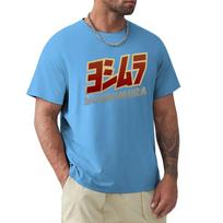 Fashion Yoshimura Tshir Short Anime Clothes Oversized T Shirt Heavyweight Short Sleeve Unisex Harajuku Graphic Tees Anime Clothes S
