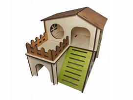 Wooden House For Hamster, Guinea, Rodent, Cage