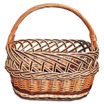 WICKER BASKET Shopping Basket Picnic Mushrooms AŻUR EKO