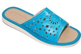 Blue women's slippers  Rozeta , comfortable women's slippers 37