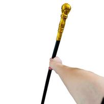 Round Handle Costumes Walking Cane Royal King Halloween Walking Stick  Halloween Party round gold