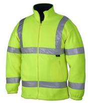 VWFC13 Vizwell S Reflective Fleece Jacket Yellow