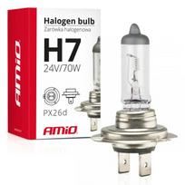 Halogen bulb H7 24V 70W UV filter (E8) AMIO-01252