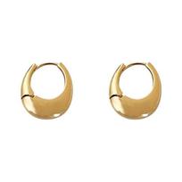 Gold Plated Drop Earrings One Size