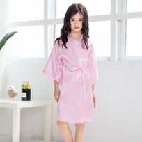 Toddler Baby Kids Girls Silk Satin Kimono Robes Bathrobe Sleepwear Clothes 12