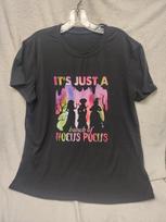Hocus Pocus Short Sleeve Black Shirt Halloween Adult Size XL Unisex T-Shirt XL