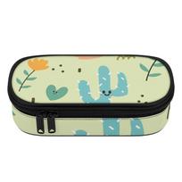 Pen Case 300D Polyester Simple Design Zip Around Closure with Main Pocket Mesh Layer and Removable Pen Divider for Boys Girls One Size