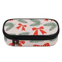 Pencil Pouch Large Capacity Zip Around Closure 300D Polyester with Main Compartment Mesh Pocket and Pen Slots for School and Study One Size