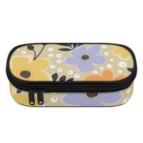 Pen Case 300D Polyester Portable Zip Around Closure with Removable Pen Slot Divider Mesh Pocket and Main Storage for Classroom Use One Size