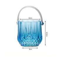 Acrylic Champagne Ice Bucket Transparent Beverage Chilling Tub Portable Wine Chilling Bucket  Party
