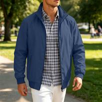 Men's Casual Sport Zip-Up Jacket Lightweight for Outdoor Activities Gym XXXXL
