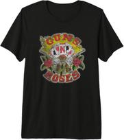 Guns N' Roses Official Cards Distress Premium Tri-blend T-Shirt L