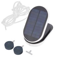 AP007 3Level Solar Powered Air Pump Portable Oxygenator Aerator for AquariumsFish Tanks white