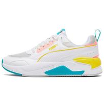 Puma X-Ray 2 kvadratinio tinklelio zomšos audinio retro sportiniai žemi kasdieniai batai unisex sportbačiai baltos mėlynos rožinės 373108-22 40