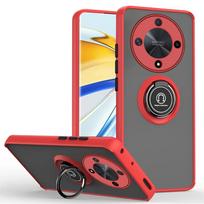Smūgiams atsparus matinis magnetinis dėklas Honor X5 X6 X7B X8B X9B Play30 plus X30 Magic 4 50 6 Lite kieti dėklai su piršto žiedu laikikliu For Honor X9b 5G raudona
