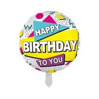 Radio Music Note Aluminum Balloon, Baby Birthday Party School Concert Wedding Decoration Balloon 18-Inch geometric line birthday ball
