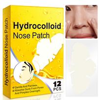 12 Pcs Blackhead Removal Nose Patch Hydrocolloid Nose Strips Pore Cleansing Nose Stick Acne Patches