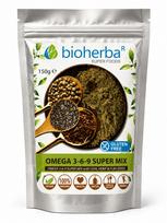 Omega 3-6-9 chia, kanapių ir linų sėmenų miltelių mišinys, 150 g