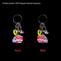 Motorcycle/Car F1 Drivers Around Helmet Pendant Hamilton leclerc Keychain Ornament Charms Hanging Decoration for Ferrari Sj Roma
