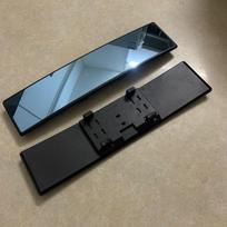 Plataus kampo apsaugantis nuo akinimo mėlynas vidinis veidrodėlis automobiliams, sunkvežimiams ir autobusams 270mm x 65mm Flat White Mirror gray