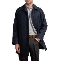 Men Windbreaker Lapel Long Sleeve Single Breasted Long Trench Coat with Pockets XL