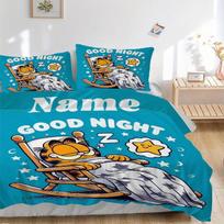 Good Night Garfield Bedding Set 3 Piece Comforter Cover Gift for Bedroom,Includes No Insertsjt020 135x200cm
